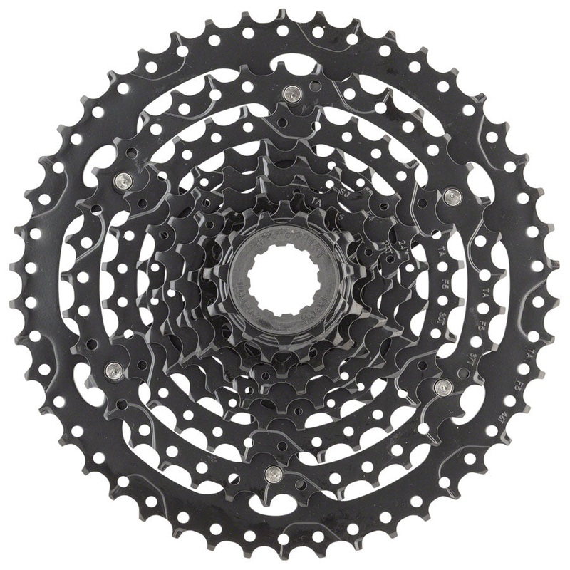 ADVENT Cassette – 9 Speed 11-46T ED Black Hardened Steel Cogs