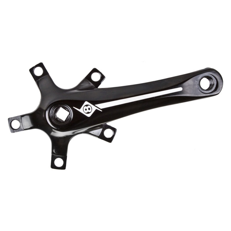 Alloy Crank Set 175mm 107 SQR JIS crankset black
