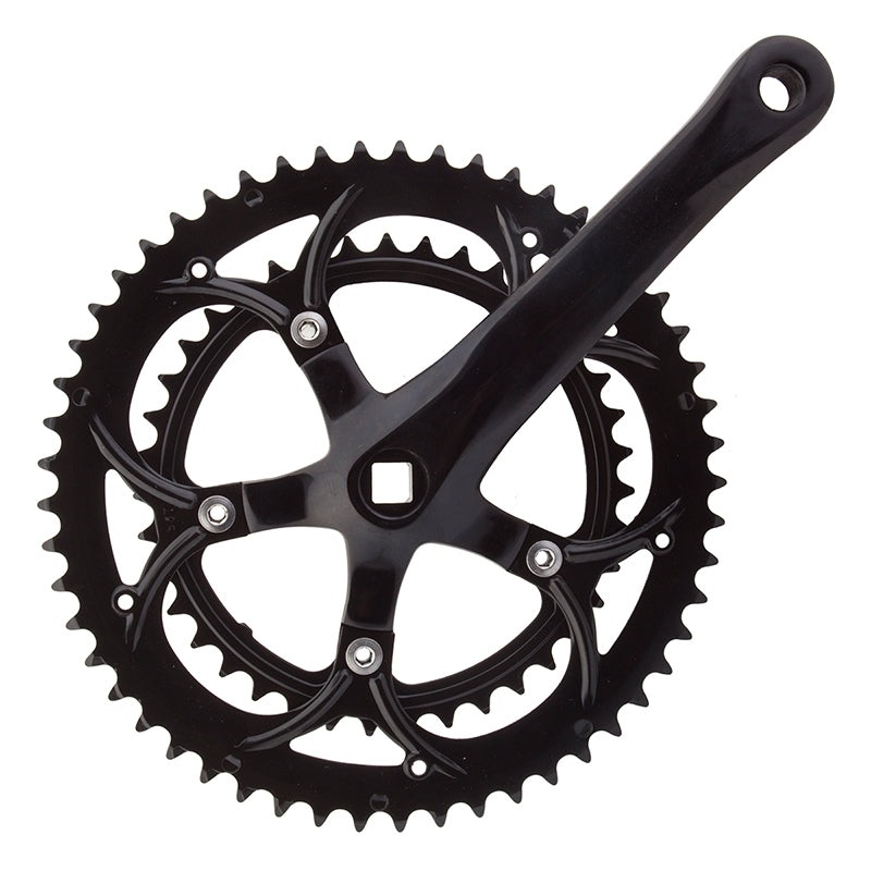 Alloy Double 172.5×53/39 110 SQR JIS crankset black