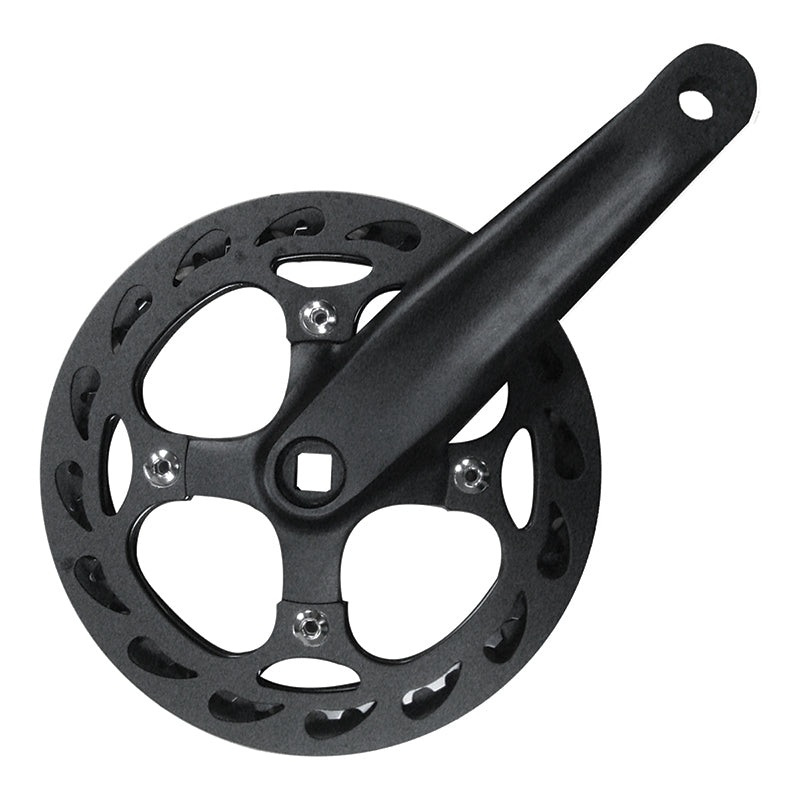 Alloy Single Speed Dbl Guard 170×42 110 SQR JIS crankset black