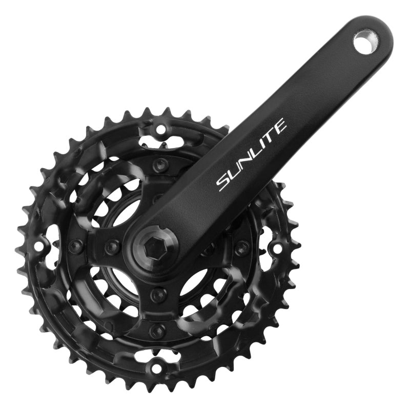 Alloy Triple 170×42/32/22 120 SQR JIS crankset black