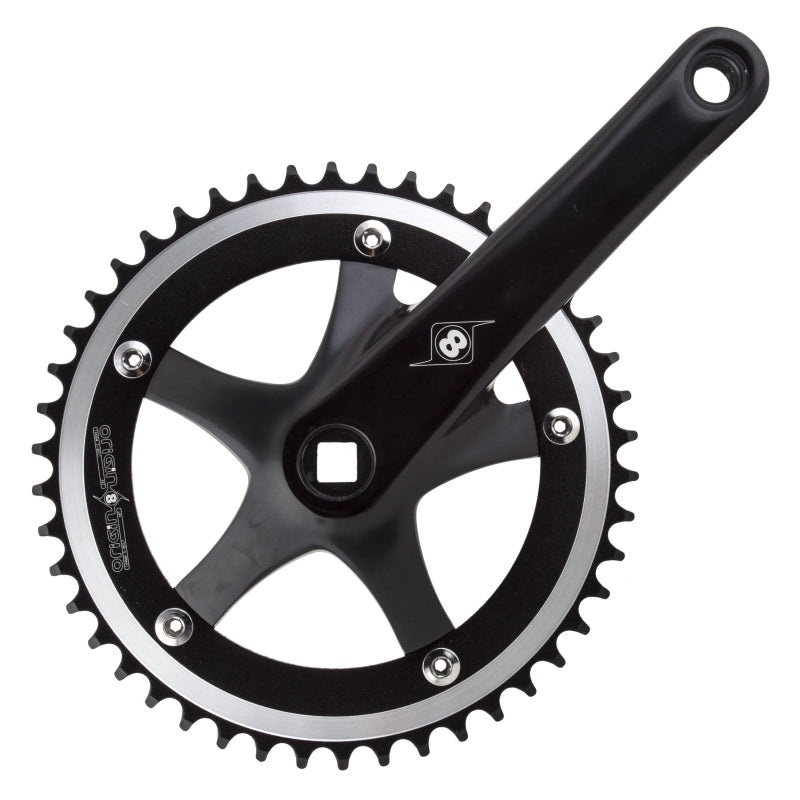Trackstar 165×46 103mm JIS Square Taper crankset black/black