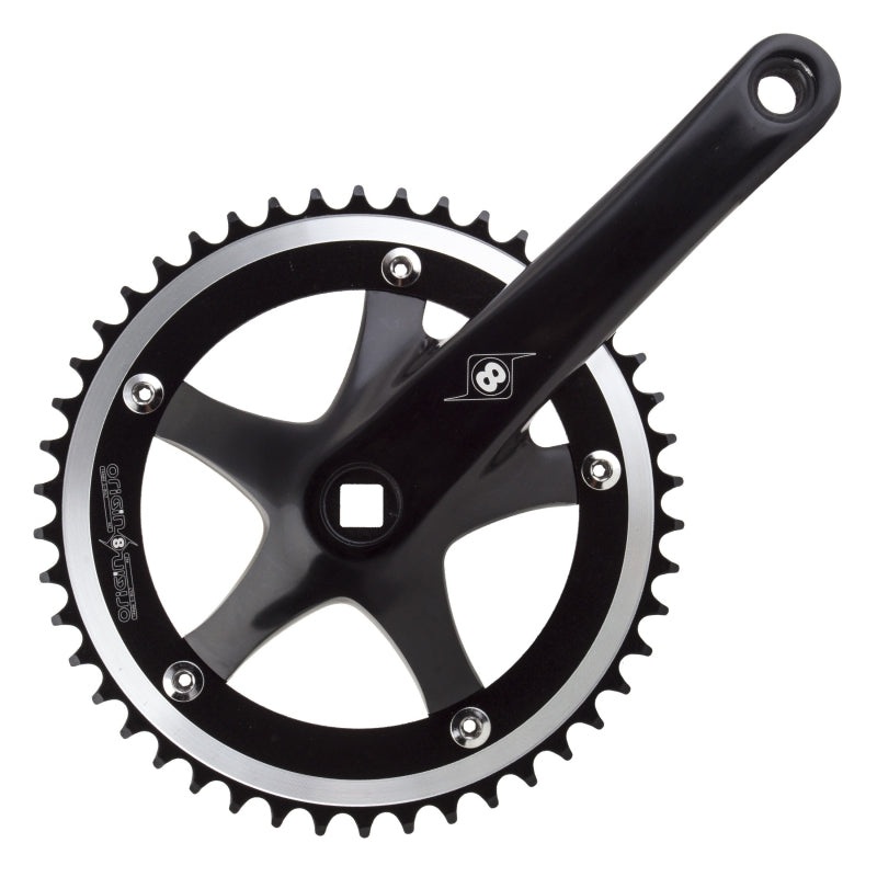 Trackstar 170×46 103mm JIS Square Taper crankset black/black