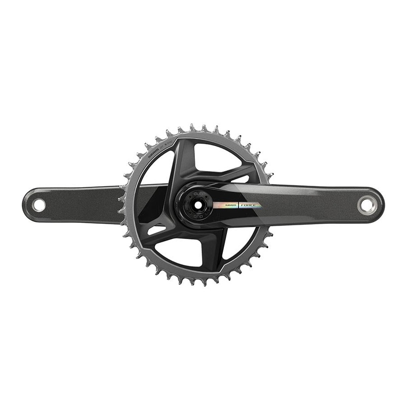 Force D2 1x Crankset Speed: 12 Spindle: 28.99mm BCD: Direct Mount 40 DUB 177.5mm Black Road Disc
