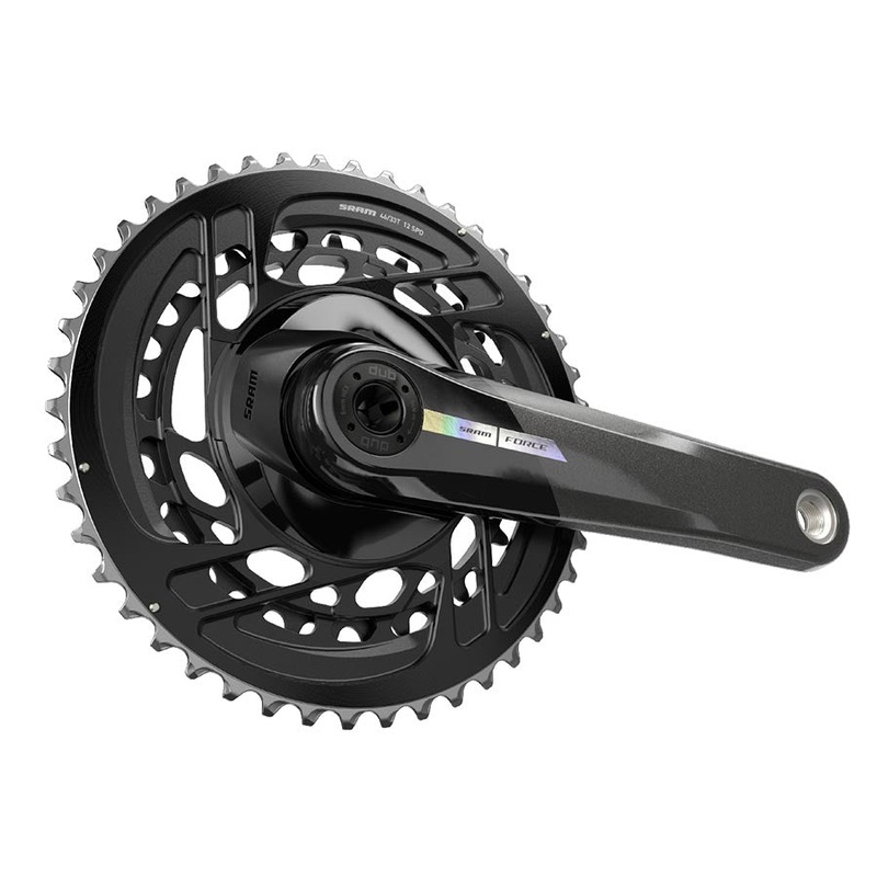 Force D2 2x Crankset Speed: 12 Spindle: 28.99mm BCD: Direct Mount 46/33 DUB 177.5mm Black Road Disc