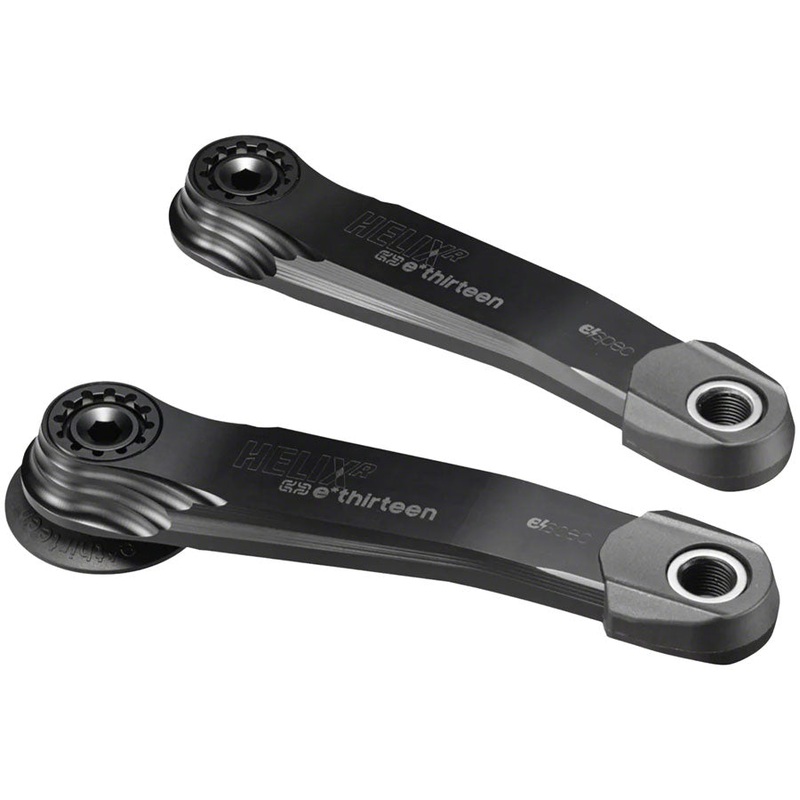 Helix Race Alloy e*spec Crank Arm Set – DUB 12mm Offset 155mm Self Extractor BLK