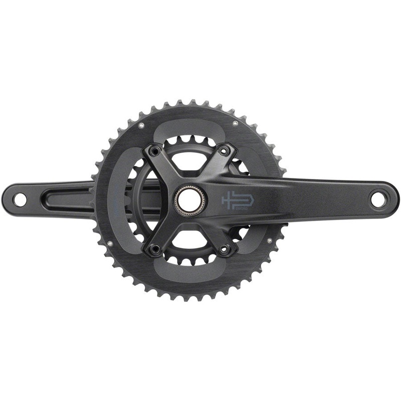 Sword 2x Crankset – 175mm 10-Speed 46/29t 110 Asym BCD  24mm Spindle BLK