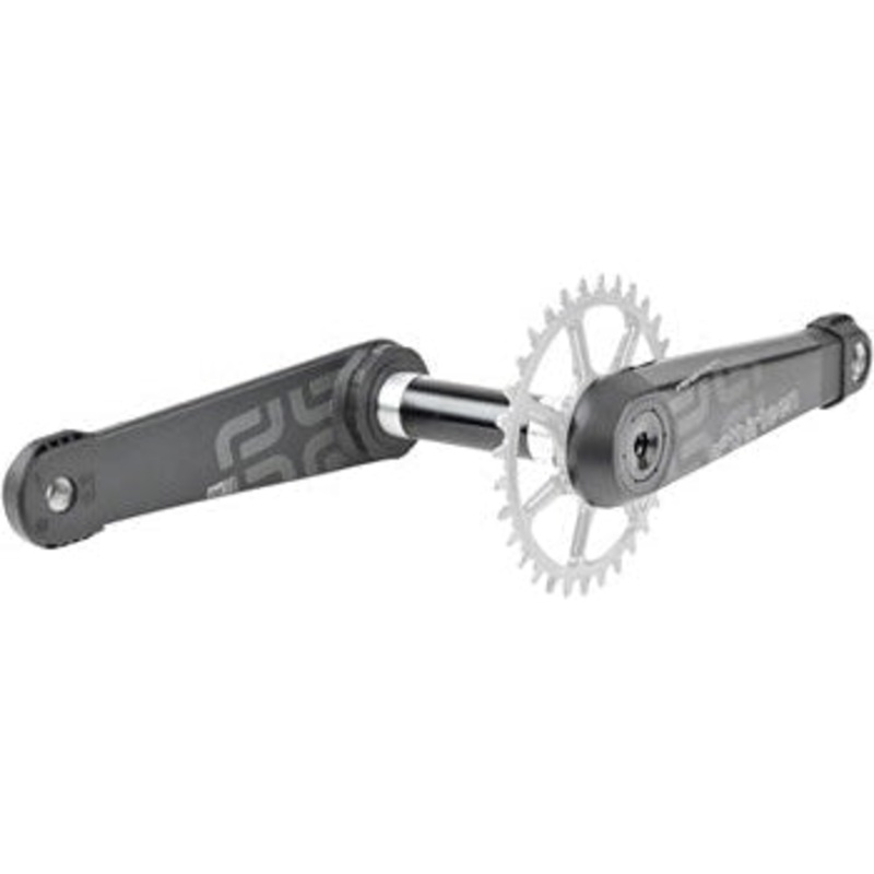 LG1 Race Carbon Bicycle Crankset – 160mm, 83mm, 30mm Spindle with P3 Connect Interface, Carbon Black