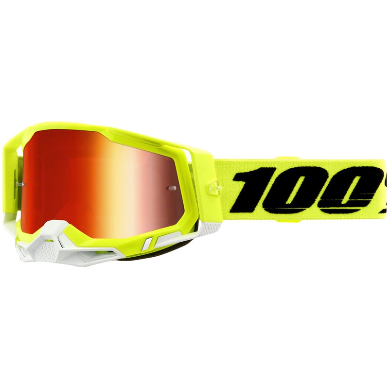 Racecraft 2 Goggles – Flourescent Yellow/Red Mirror