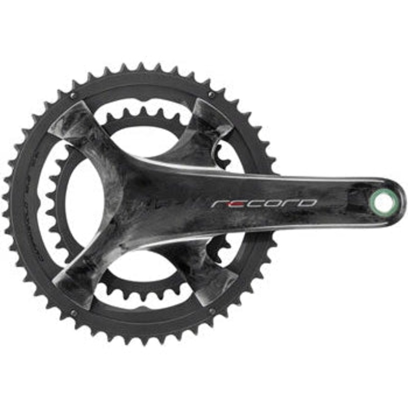 Record Bicycle Crankset – 175mm, 12-Speed, 50/34t, 112/146 Asymmetric BCD, Campagnolo Ultra-Torque Spindle Interface, Carbon