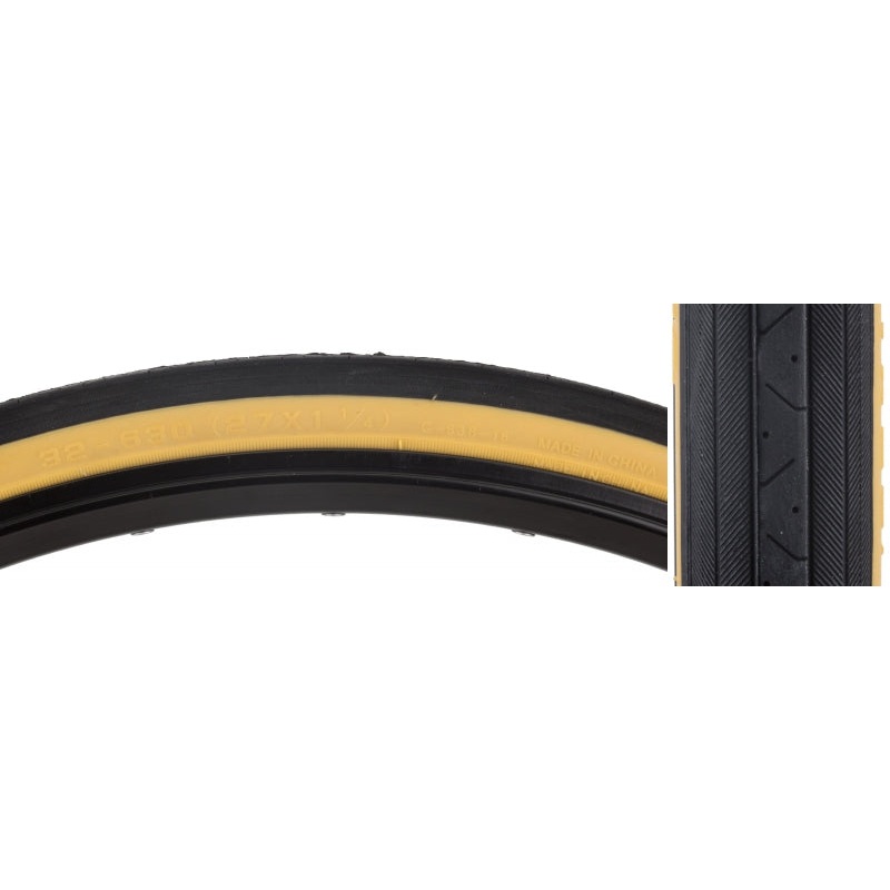 Road Raised Center CST638 27×1-1/4 Standard Tire