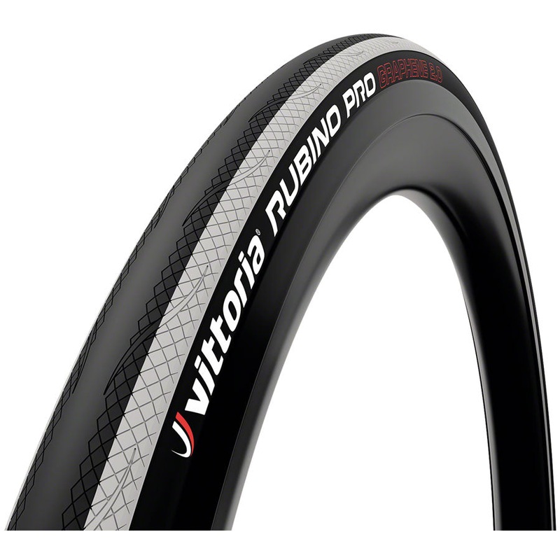 Rubino IV Tire – 700 x 25 Clincher  Folding  Black/White 3C G2.0