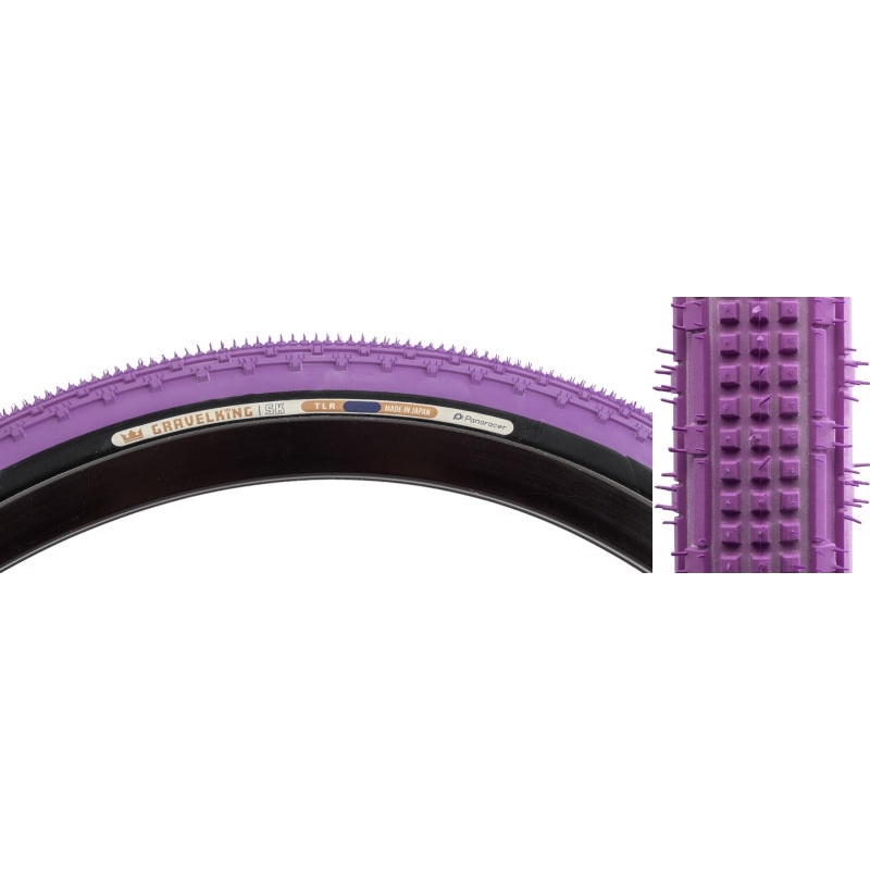 GravelKing SK Tire – 700 x 40 Tubeless Folding Purple/Black