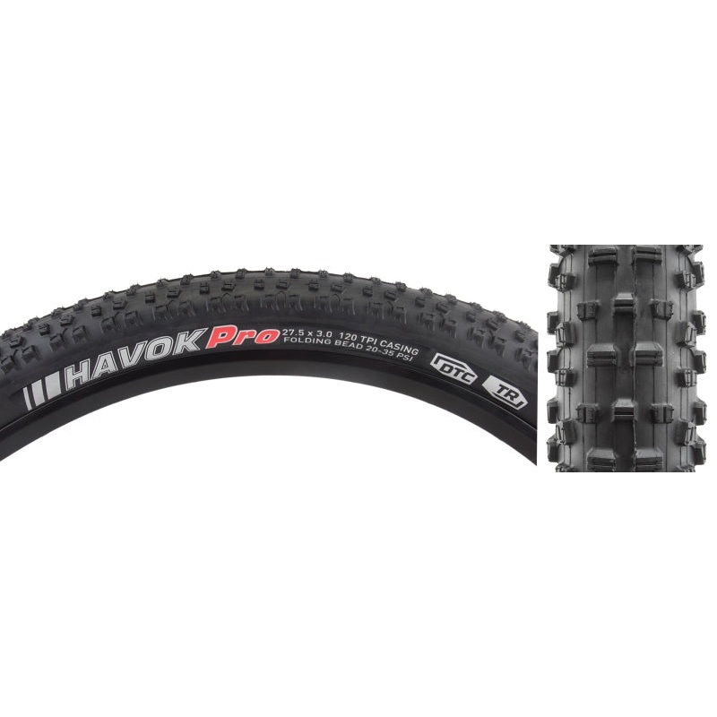 Havok Pro DTC/TR/TLR 27.5×3.0 Tubeless Tire