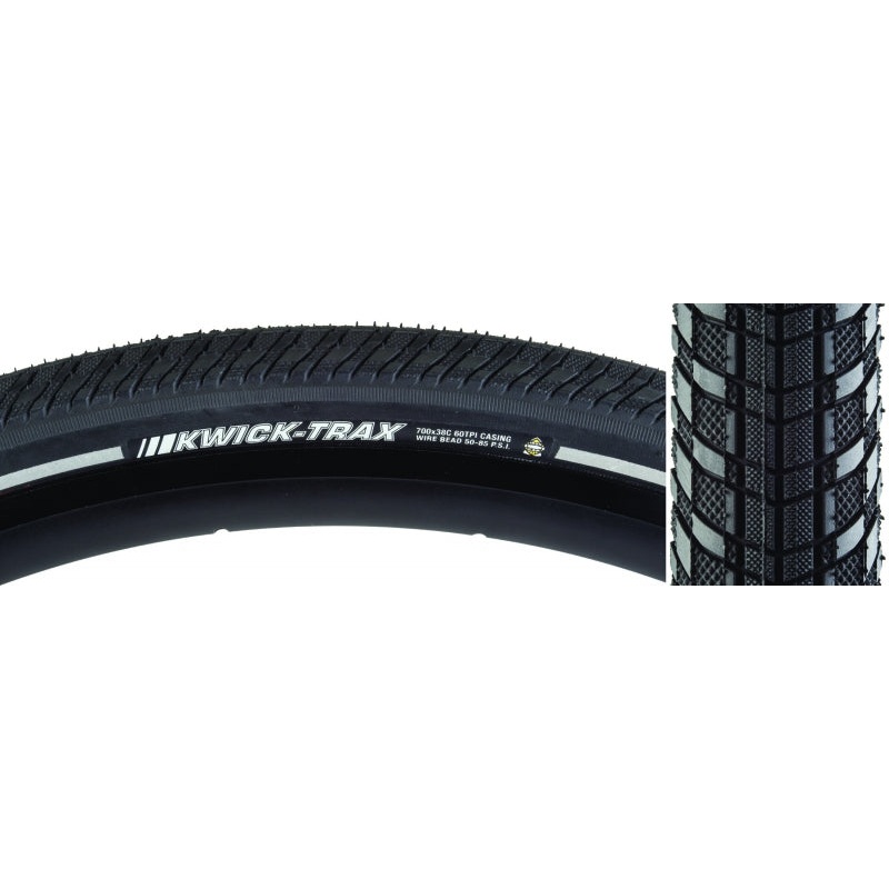 Kwick Trax Tire 700x38C Wire Clincher 60TPI Black