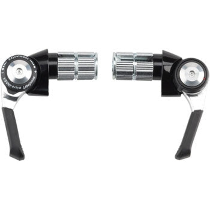 Bar End Shifter Set 8-Speed Road Double/Triple Shimano Compatible BLK