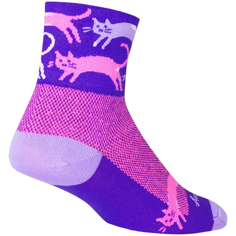 Classic Mixtape Bike Socks – Purple