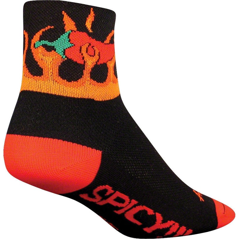 Classic Spicy Bike Socks – Black/Red