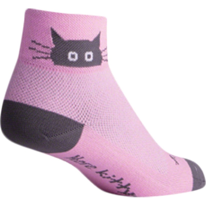 Classic Whiskers Women’s Bike Socks – Pink