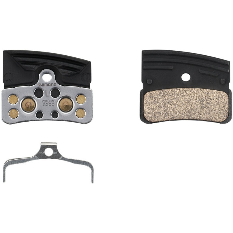 P04C-MF Disc Brake Pads Springs – Metal Compound Finned Aluminum Stainless Steel Back Plate One Pair