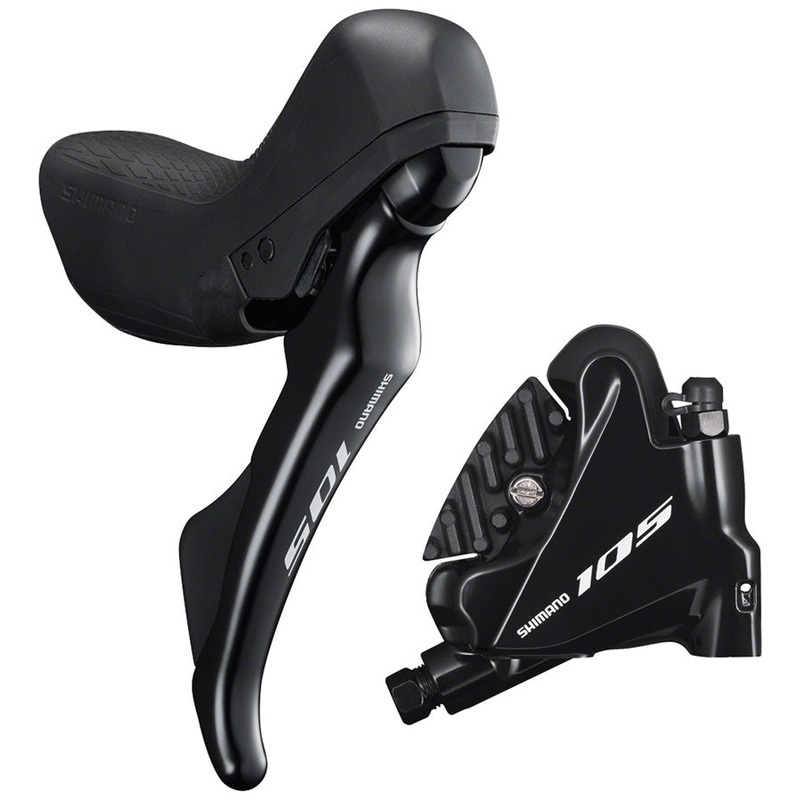 105 ST-R7020 Right Standard Reach 11-Speed Hydraulic Brake/Shift Lever BR-R7070 Rear Flat Mount Caliper