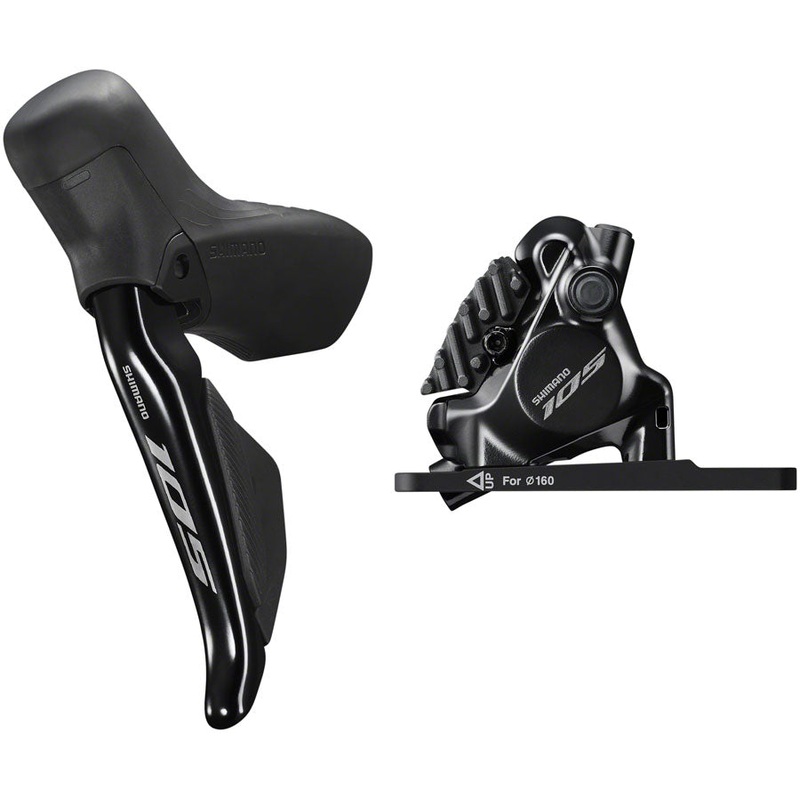 105 ST-R7170-LE Di2 Shift/Brake Lever BR-R7170 Hydraulic Disc Brake Caliper – Front 2x Flat Mount Fork Adaptor BLK