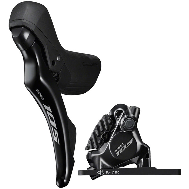 105 105 ST-R7120-L Shift/Brake Lever BR-R7170 Hydraulic Disc Brake Caliper – Left/Front 2x Flat Mount BLK