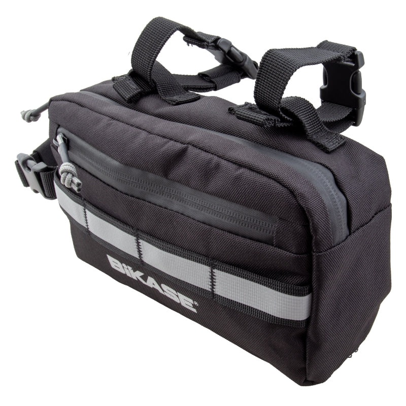 Hipster & Bike Bag & Fanny pack Velcro Straps 8x2x5` 80 c.i. Black