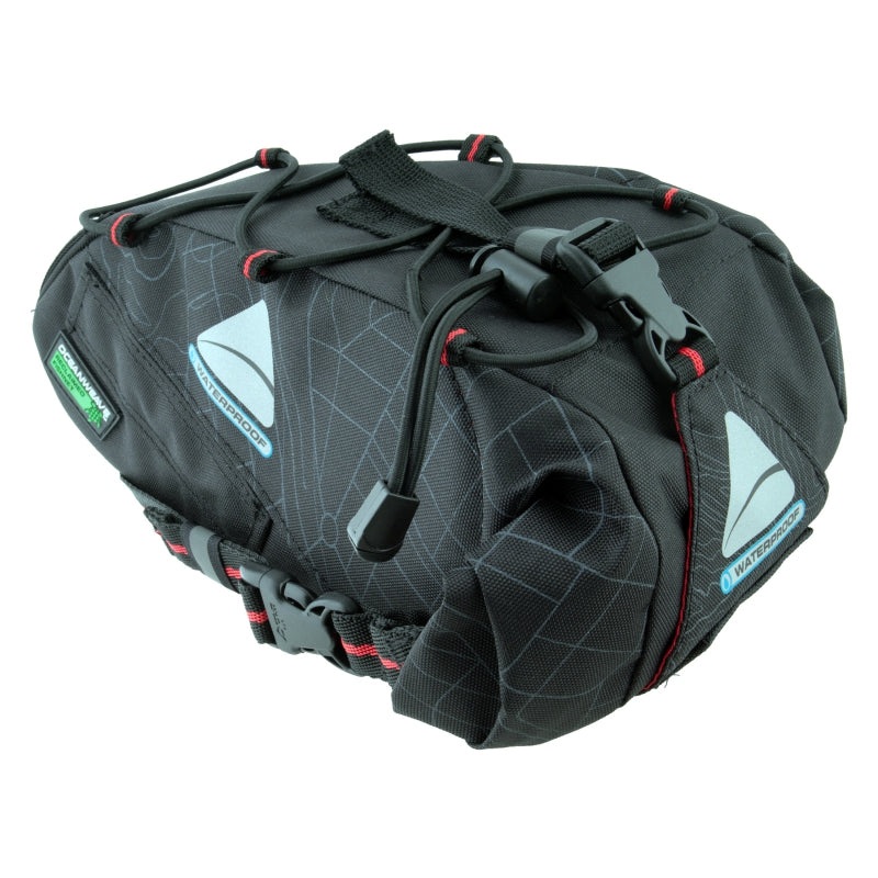 Monsoon Oceanweave P6+ Citypack Bag Velcro Straps 11.8×5.5×4.7 366 c.i. Black
