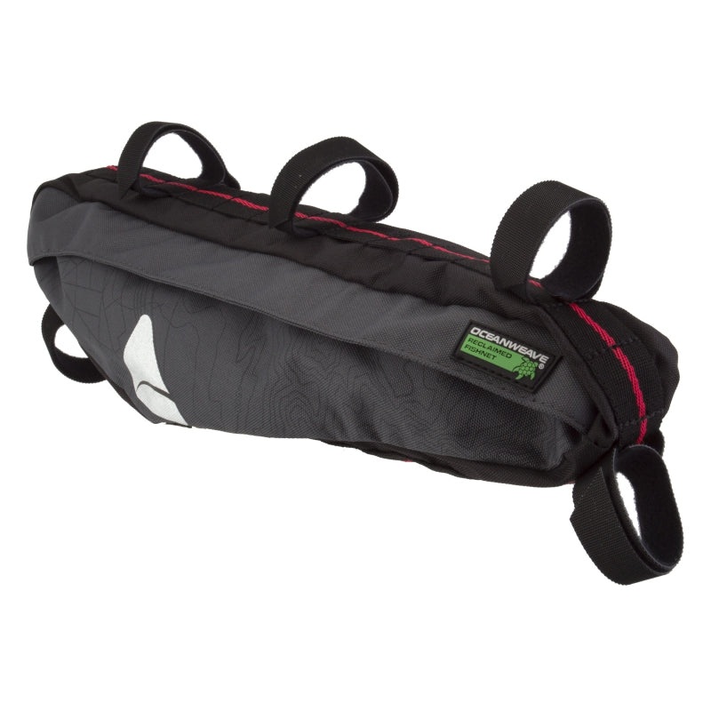 Seymour Oceanweave Framepack Bag P2.5 Velcro Straps 16.5×3.9×2.4 153 c.i. Grey/Black