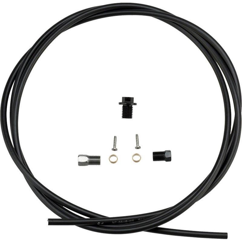 SM-BH90-JKS High Pressure Disc Brake Hose Kit – Straight Caliper Caliper Connector 1700mm BLK