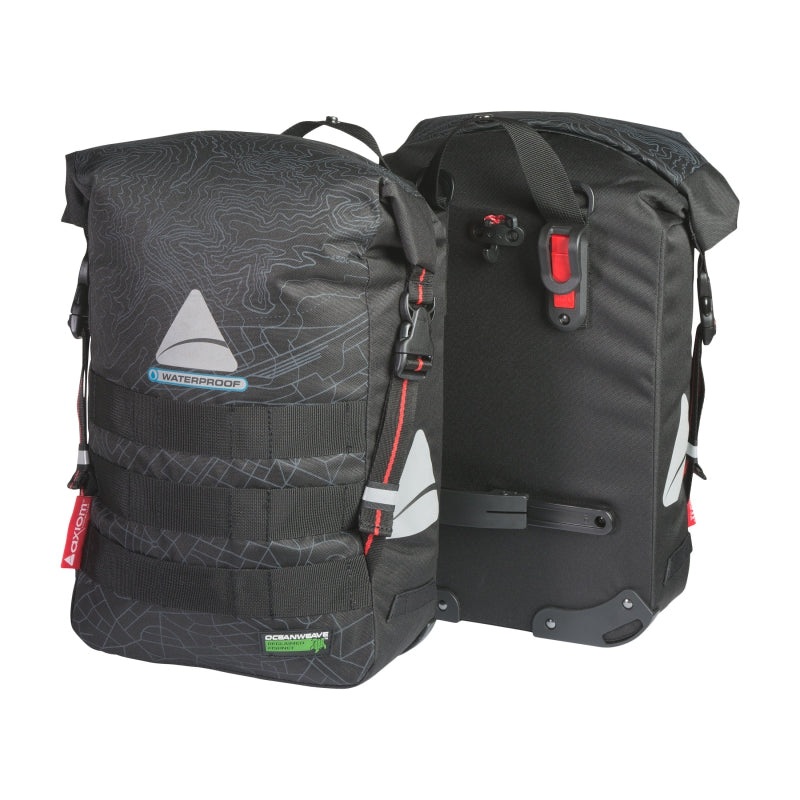 Monsoon Oceanweave 32+ Pannier Hook-On 15.4×10.6×5.9 (x2) 1928 c.i. (Pair) Black