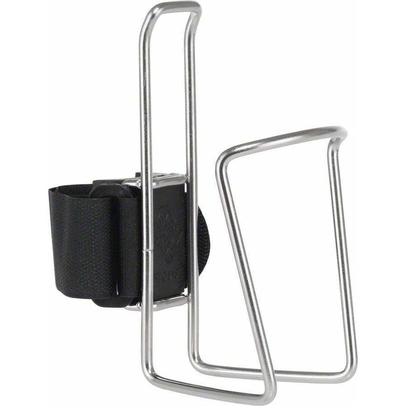 QuickCage Bike Water Bottle Cage: Stainless, No Bottle Included