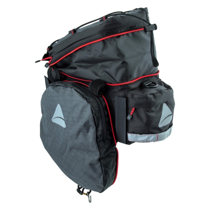 Seymour Oceanweave EXP 19+ Trunk Bag Velcro Straps 7.9×11.8×5.9 1135 c.i. (expanded) Grey/Black