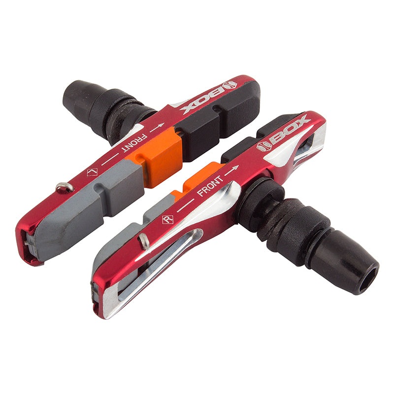 Box One Brake Shoes 1 Pair 70mm Triple Black/Orange/Grey Red Offset
