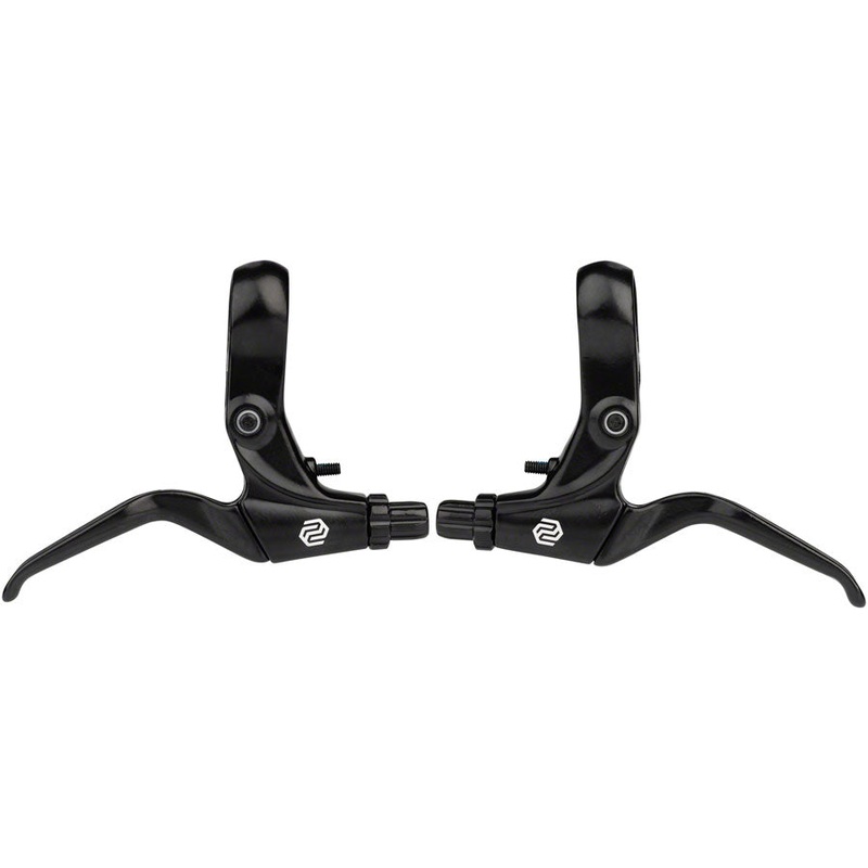 FS-378 Brake Lever Set – Short Pull 2-Finger Tooled Reach Adjust For U Caliper Brakes BLK