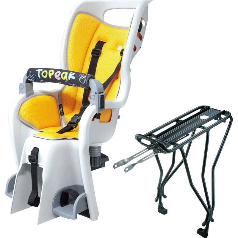 Baby Seat II Child Seat With Disc Compatible Rear Rack – Fits 29 MTX 2.0 Gray/YLW
