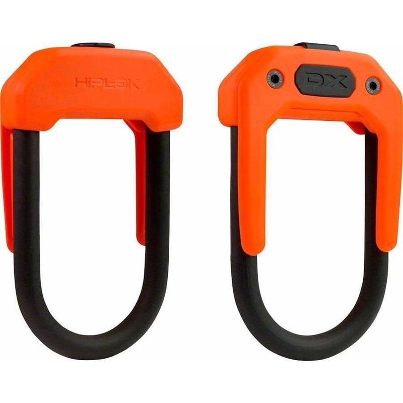 DX Wearable Bike U-Lock – 3.34 x 5.9, Keyed, Orange
