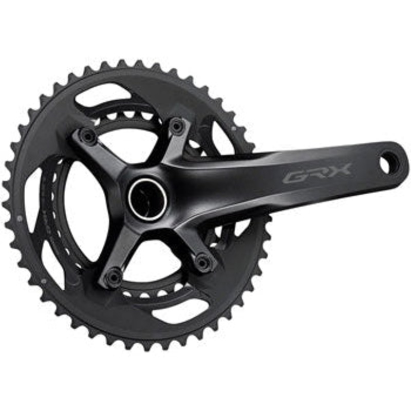 GRX FC-RX600-10 Crankset – 172.5mm 10-Speed 46/30t 110/80 BCD Hollowtech II Spindle Interface BLK