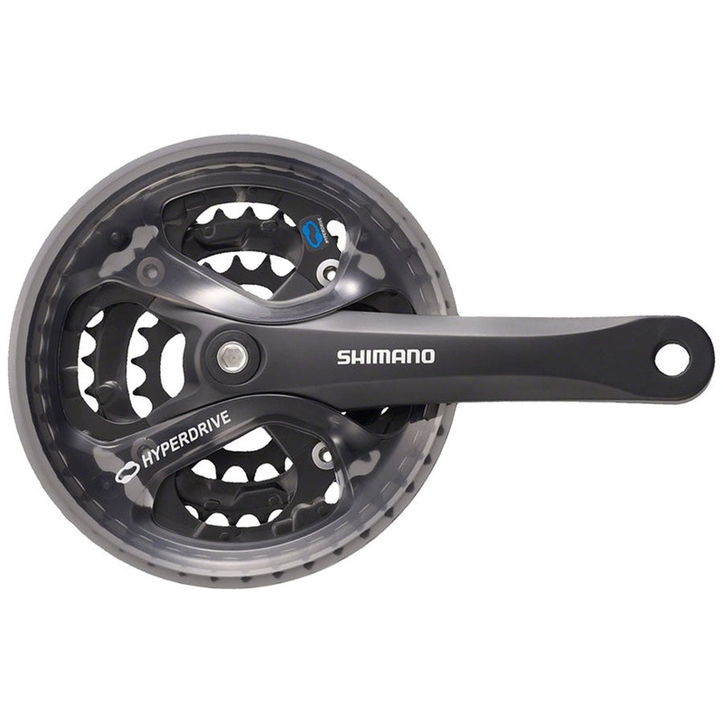 Acera FC-M361 Crankset – 175mm 7/8-Speed 42/32/22t 104/64 BCD Square Taper JIS Spindle Interface BLK