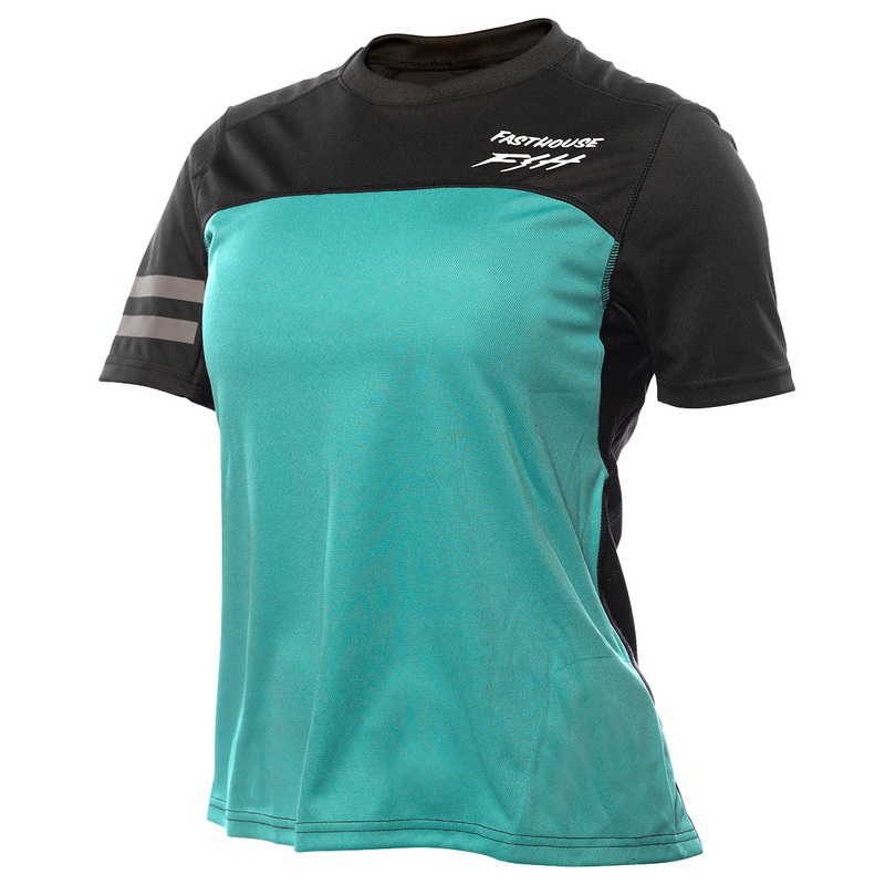 Alloy Sidewinder SS Women’s Jersey – Black/Teal