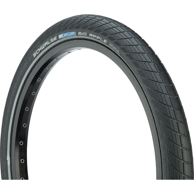 Big Apple Touring-Hybrid Bike Tire – 28 x 2.15, Clincher, Wire, Black, RaceGuard, Endurance, E25