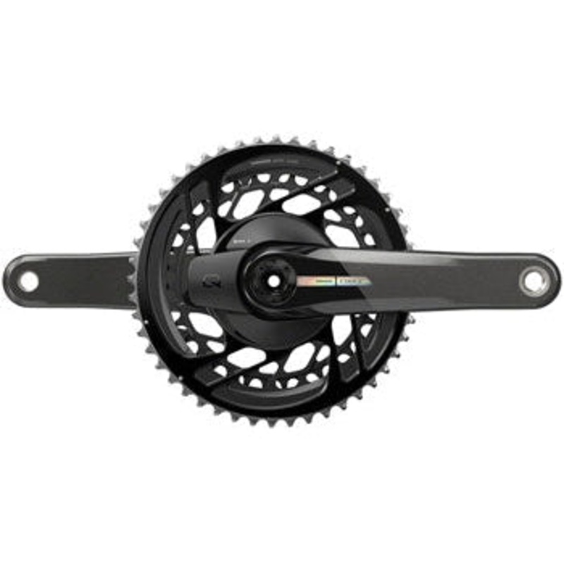 Force AXS Power Meter Bicycle Crankset – 165mm, 2x 12-Speed, 48/35t, Direct Mount, DUB Spindle Interface, Iridescent Gray, D2