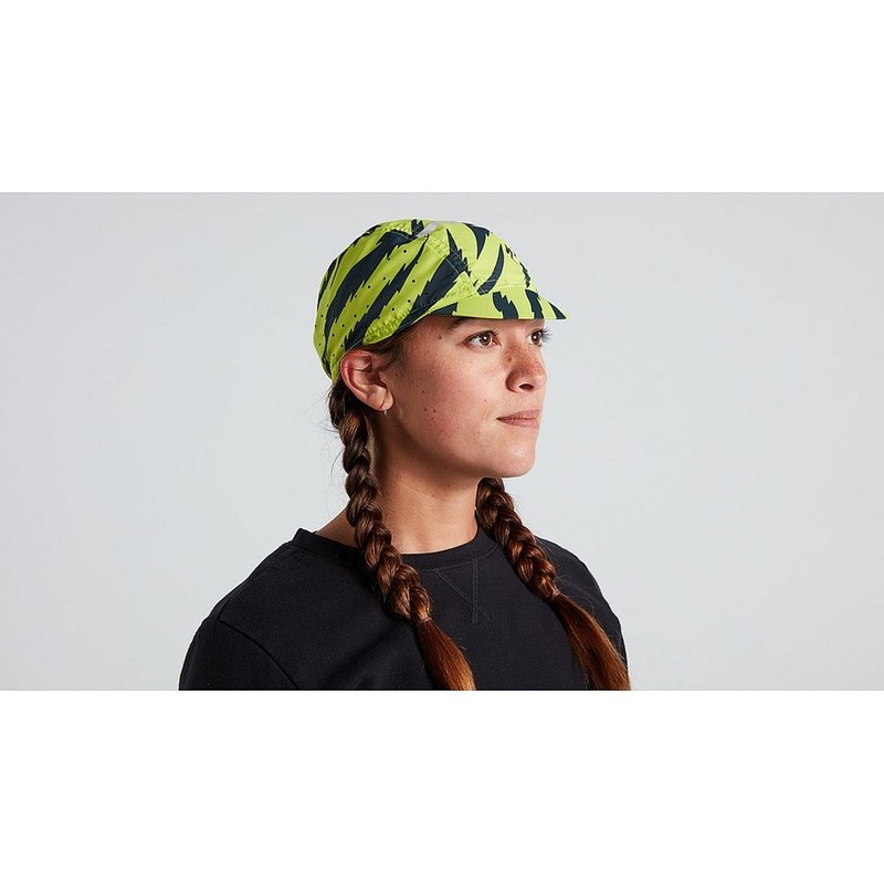 lightning reflect cycling cap hat hyper green m