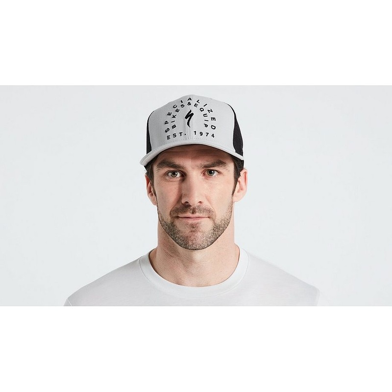 new era stoke trucker hat dove grey one size