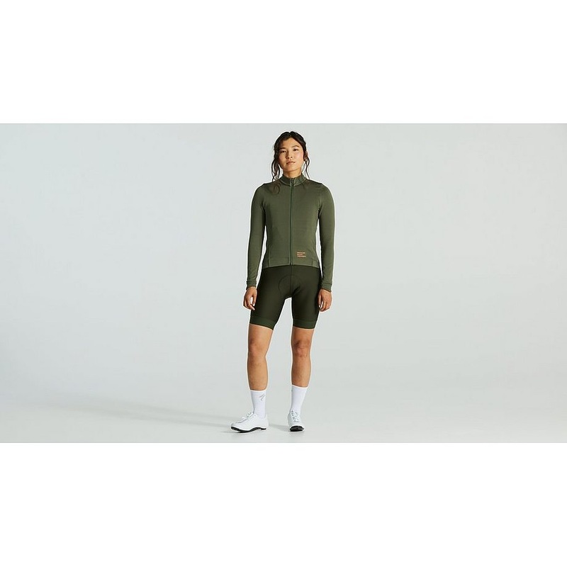 prime powergrid jersey ls wmn oak green xl