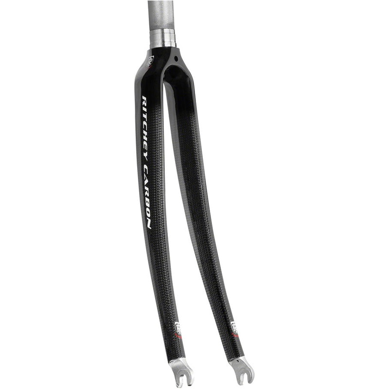 Comp Carbon Road Fork: 700c QR 1 Aluminum Steerer Black