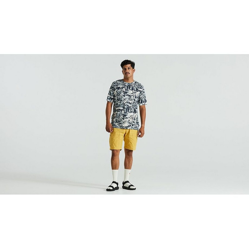 s/f riders hybrid short men ochre 38