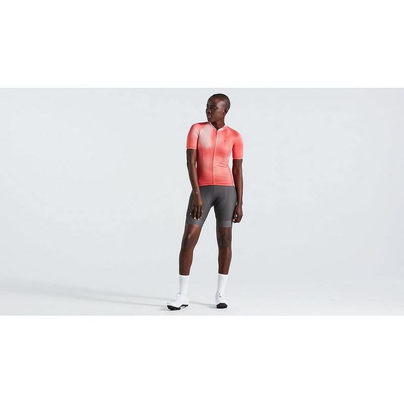 sl air distortion jersey ss wmn vivid coral l