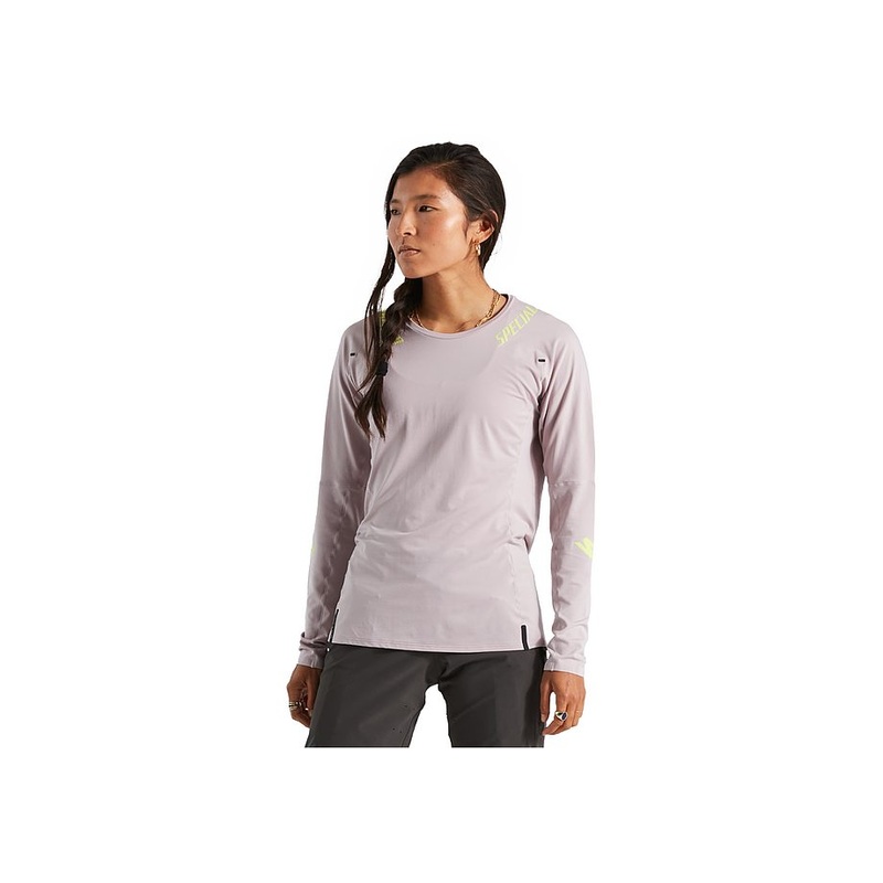 trail air jersey ls wmn clay xl